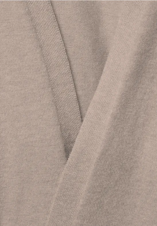 Offener Long Cardigan whisper mocca melange