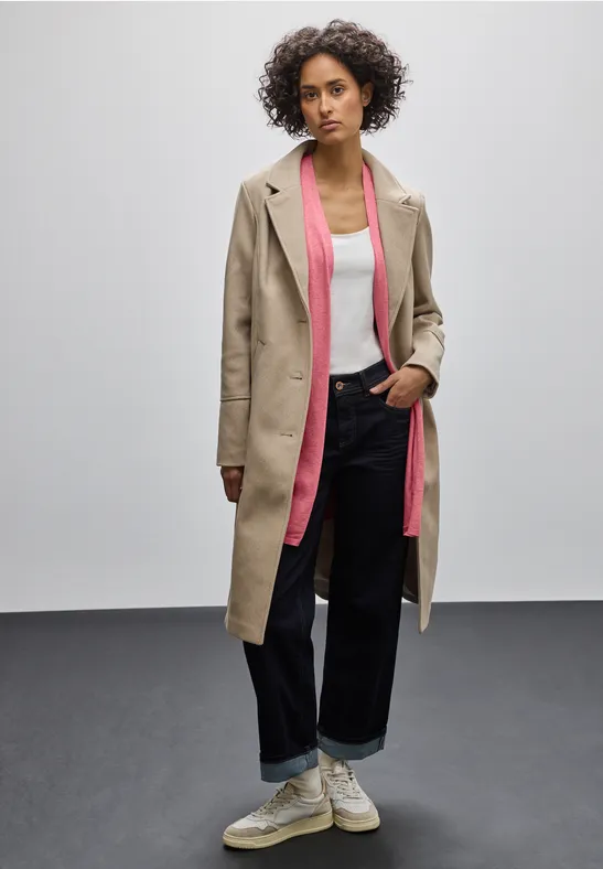 Langer Cardigan sugar coral mel.