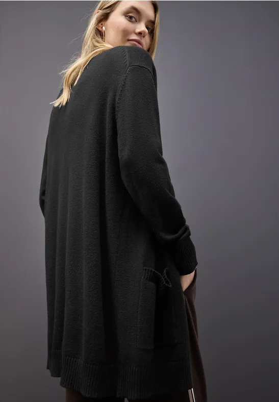 Open Cosy vest Black
