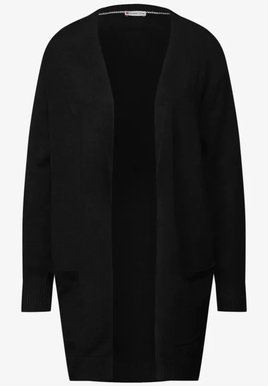 Open Cosy vest Black