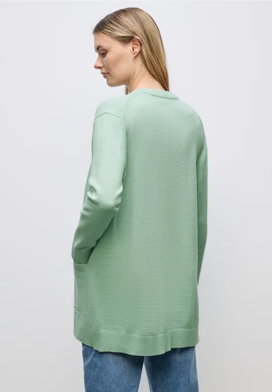 Offener Cosy Cardigan serene green mel.