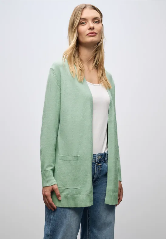 Offener Cosy Cardigan serene green mel.
