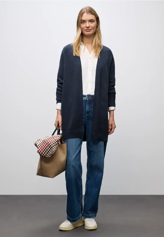 Open vest deep blue