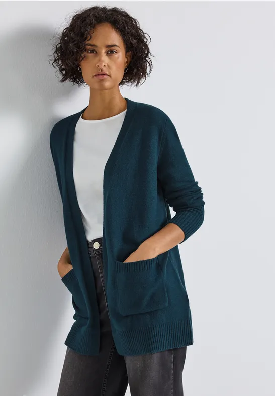 Open vest tide blue mel.