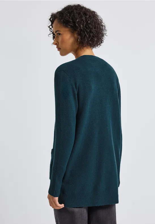 Open vest tide blue mel.