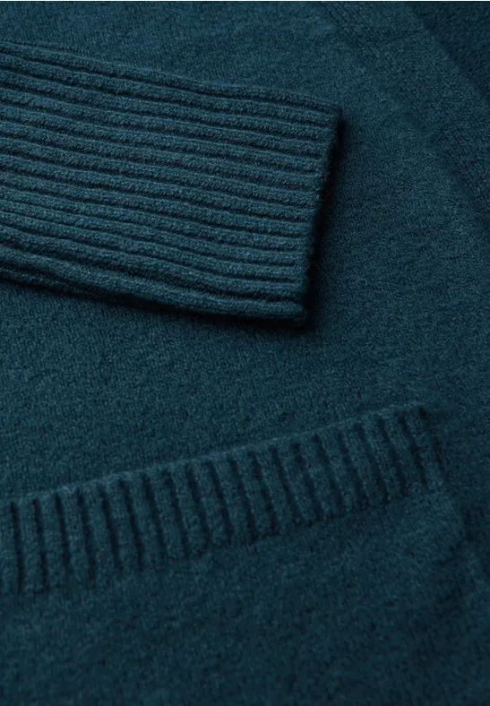 Open vest tide blue mel.