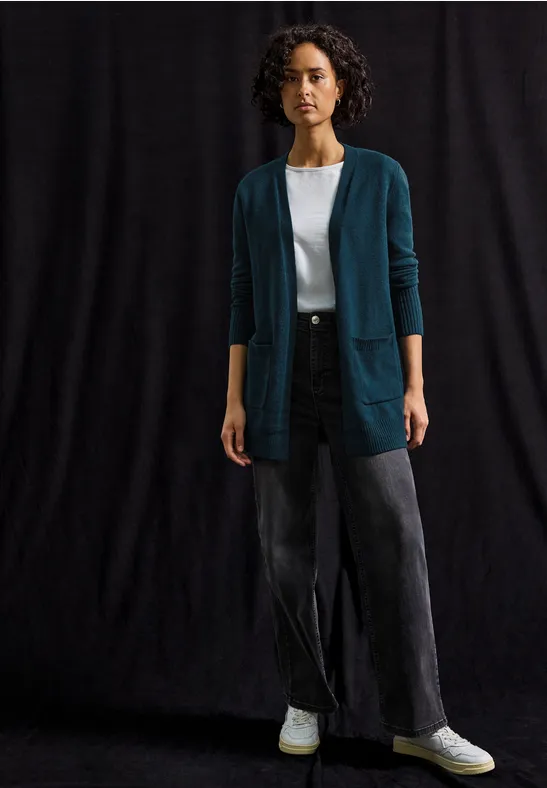 Open vest tide blue mel.