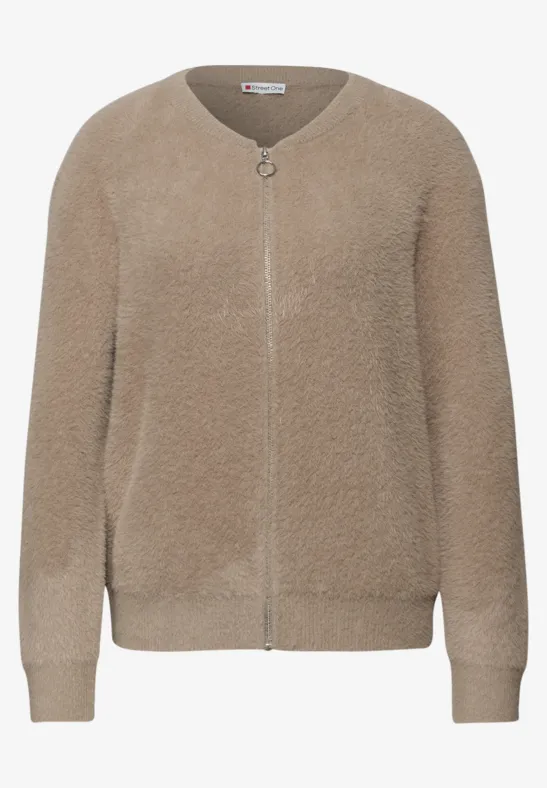 Cardigan im Blouson-Look mocha glow