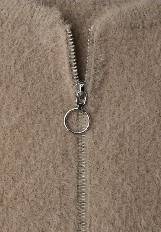 Cardigan im Blouson-Look mocha glow