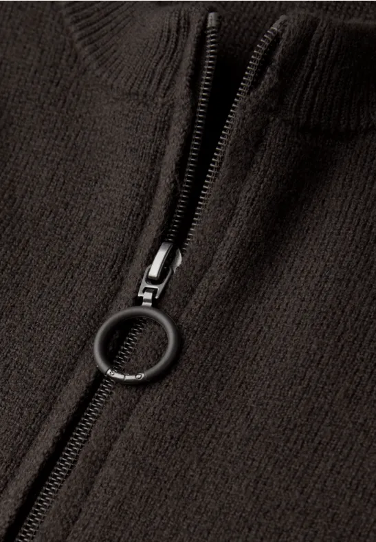 Kuschliger Cardigan darkest brown