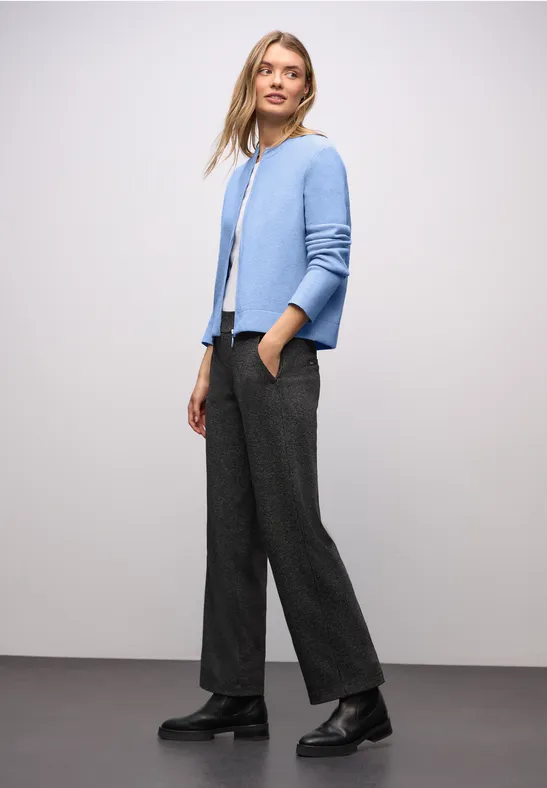 Kuschliger Cardigan frosted blue mel.