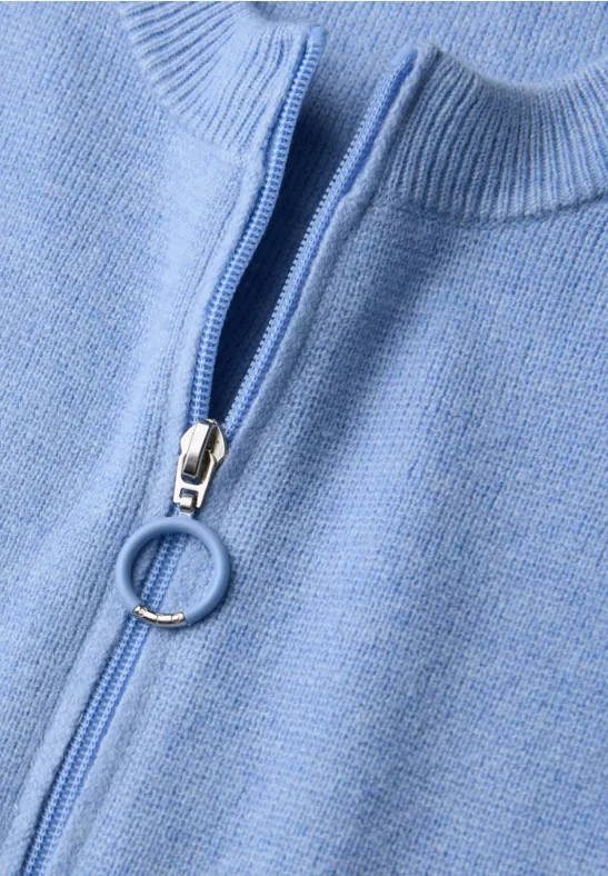 Kuschliger Cardigan frosted blue mel.