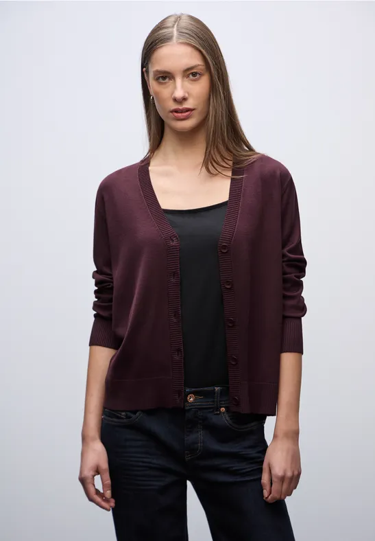 Vest met V-hals Jazz Berry