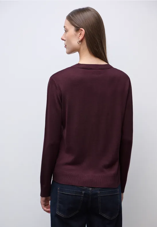 Vest met V-hals Jazz Berry