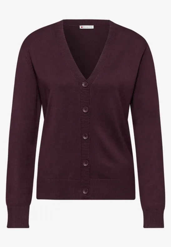 Vest met V-hals Jazz Berry