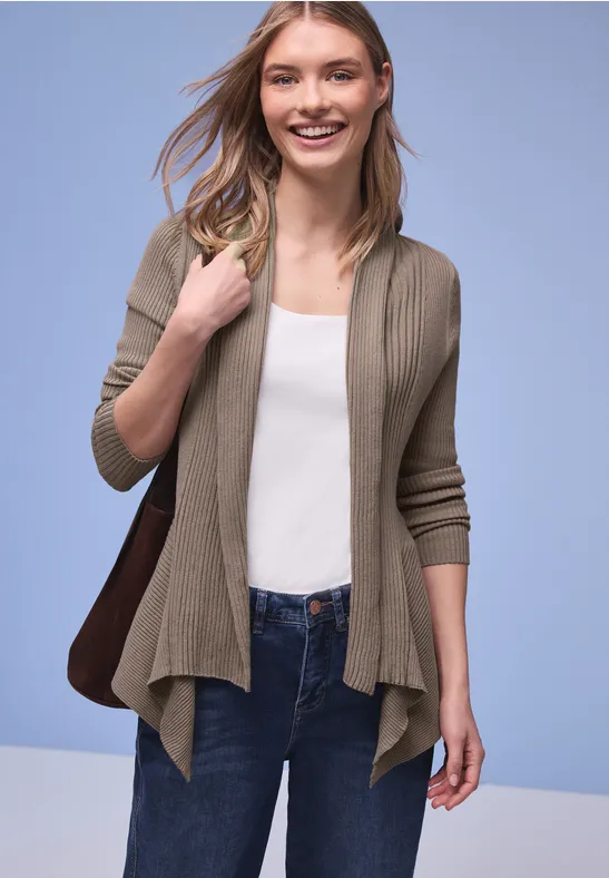 Cardigan Cutline light terra mocha