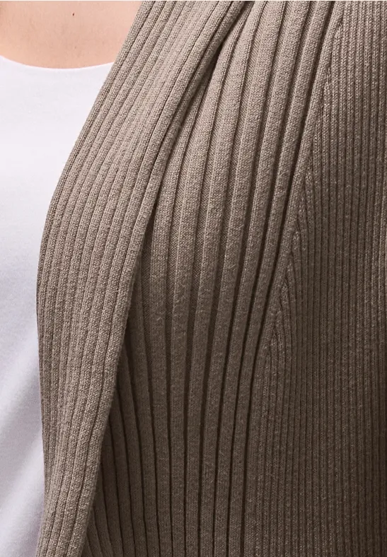 Cardigan Cutline light terra mocha