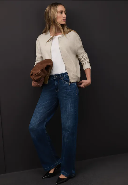 Glitzer Cardigan lucid white