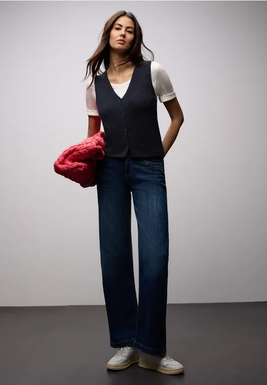 Gilet en couleur unie shadowed navy