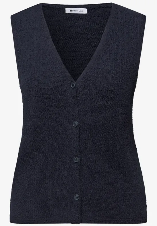 Gilet en couleur unie shadowed navy