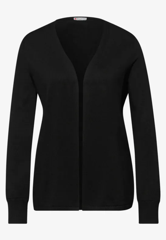 Cardigan in Unifarbe Black
