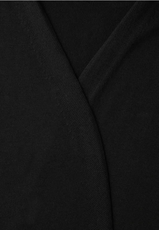 Cardigan in Unifarbe Black