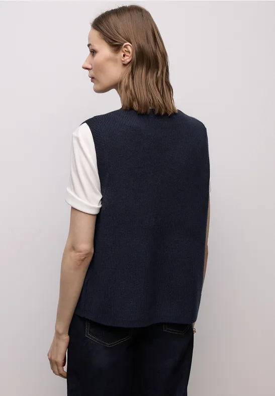 Zacht vest shadowed navy