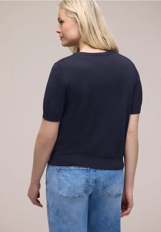 Effen vest shadowed navy