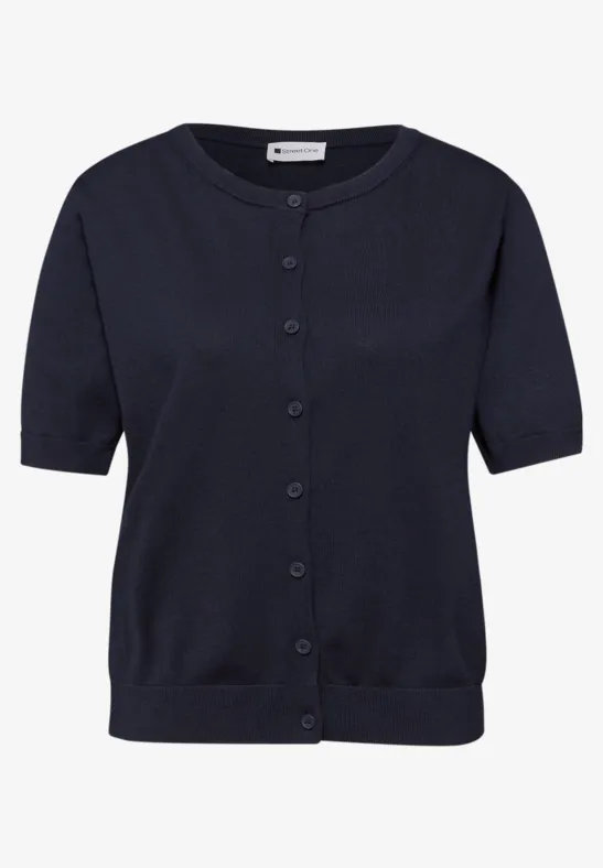 Effen vest shadowed navy