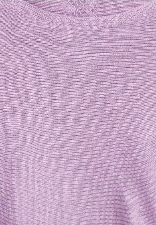Pullover in Unifarbe pure lilac melange