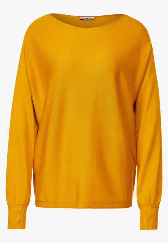 Pullover in Unifarbe tanned yellow