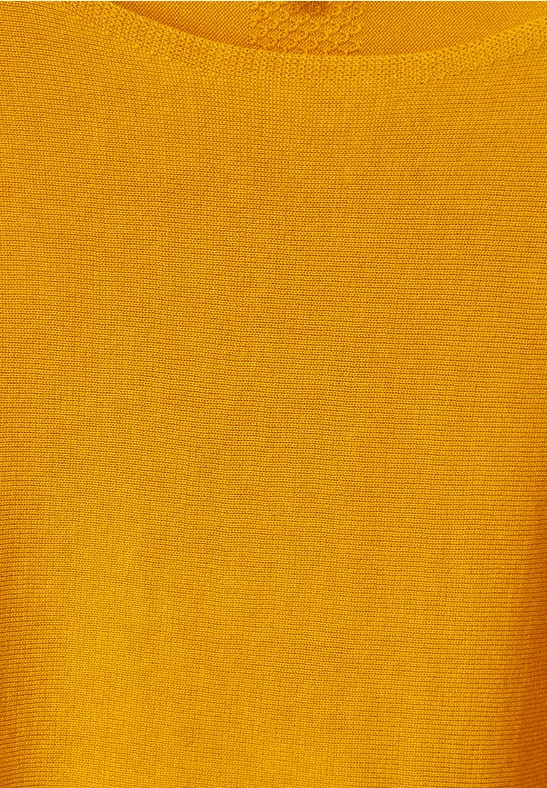 Pullover in Unifarbe tanned yellow
