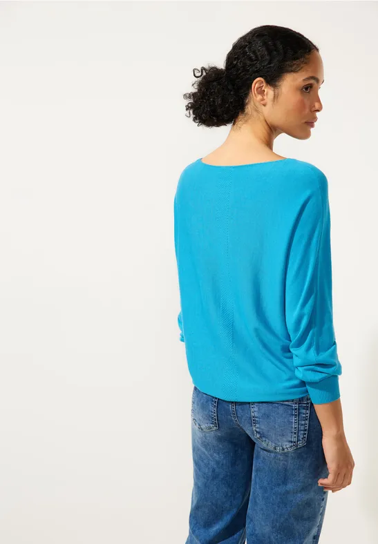 Pullover in Unifarbe alaska blue