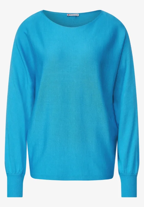 Pullover in Unifarbe alaska blue