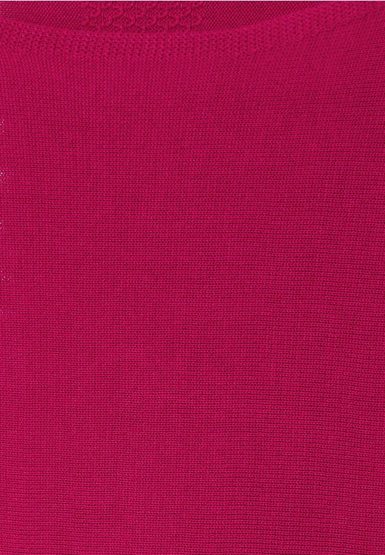 Pullover in Unifarbe carmine red