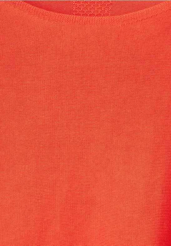 Pullover in Unifarbe spicy mandarine