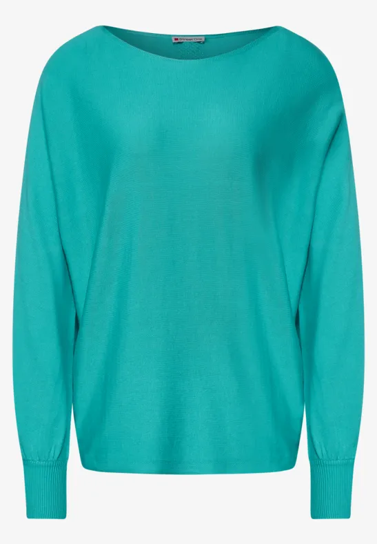 Pullover in Unifarbe iced green