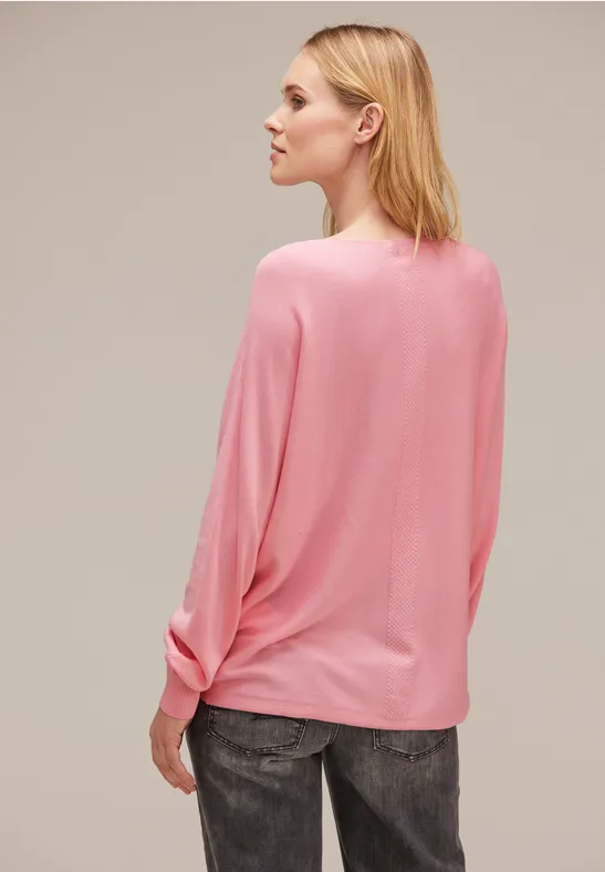 Pullover in Unifarbe soft legend rose