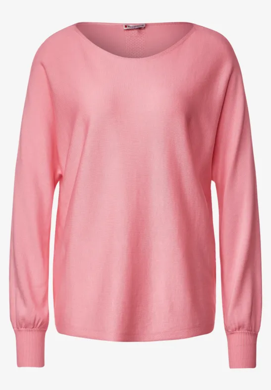Pullover in Unifarbe soft legend rose