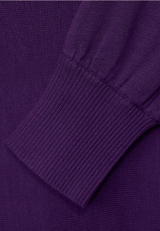Pullover in Unifarbe intense pure lilac