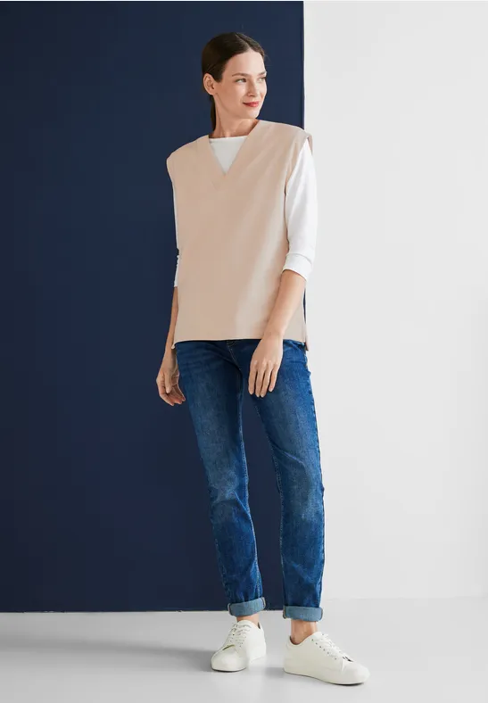 Sweat Pullunder light smooth sand