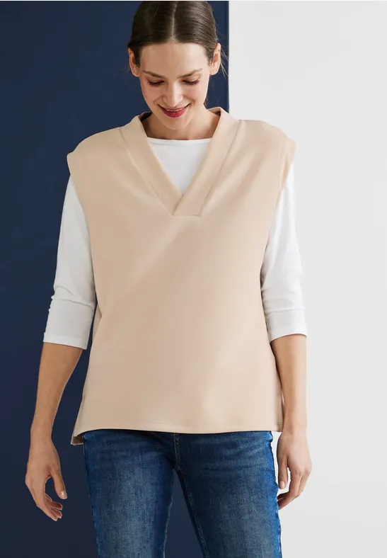 Sweat Pullunder light smooth sand