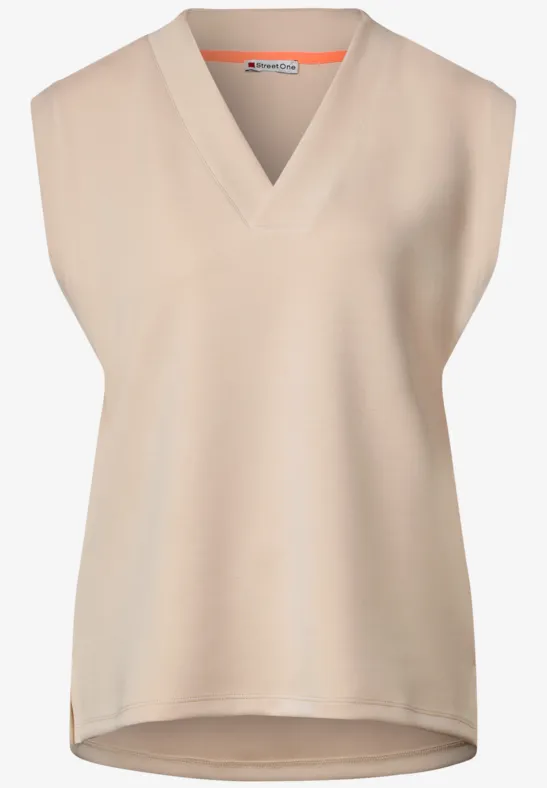 Sweat Pullunder light smooth sand