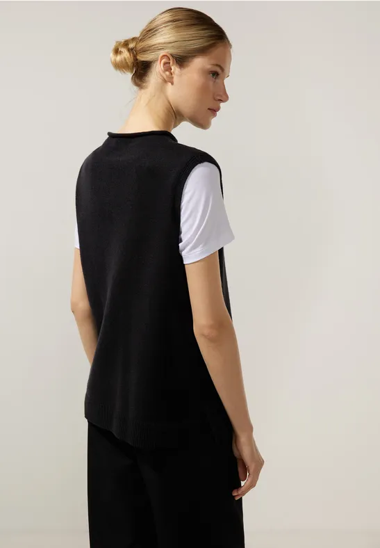 Pullunder mit Rollkragen Black