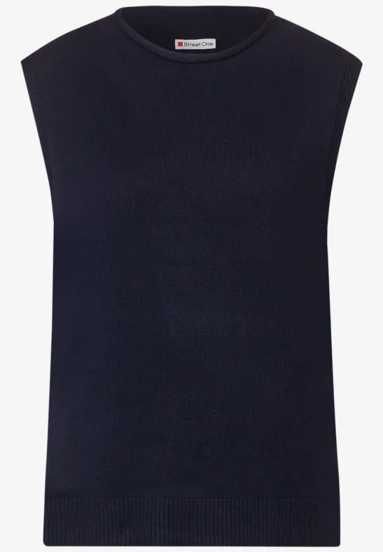 Pullunder mit Rollkragen deep blue