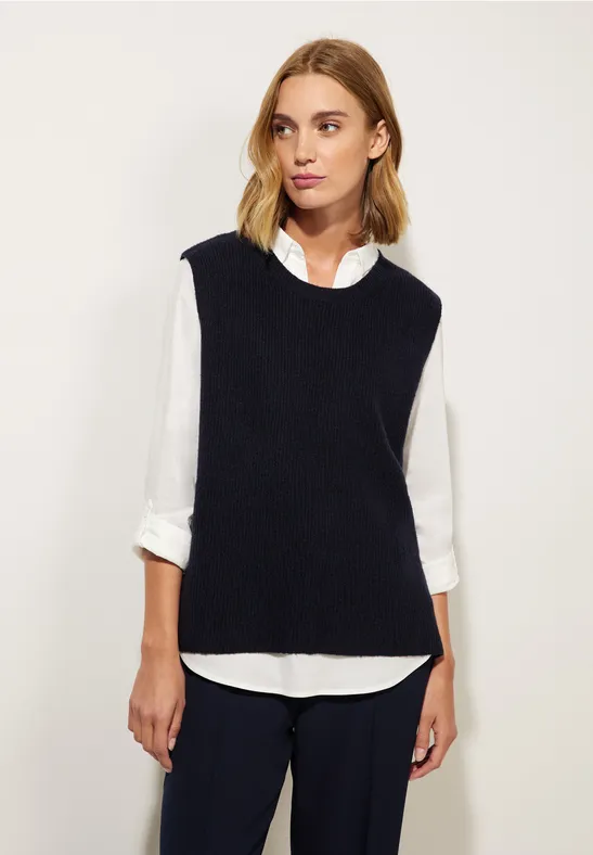 Strickpullunder deep blue