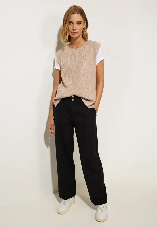 Strickpullunder bleached sand melange