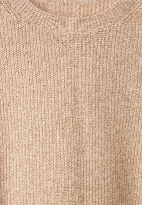 Strickpullunder bleached sand melange