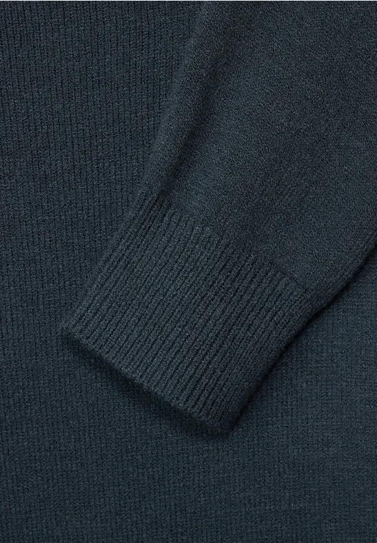 Strickpullover mit U-Boot cool vintage green