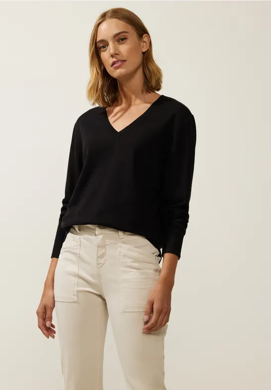 Feinstrick Pullover Black